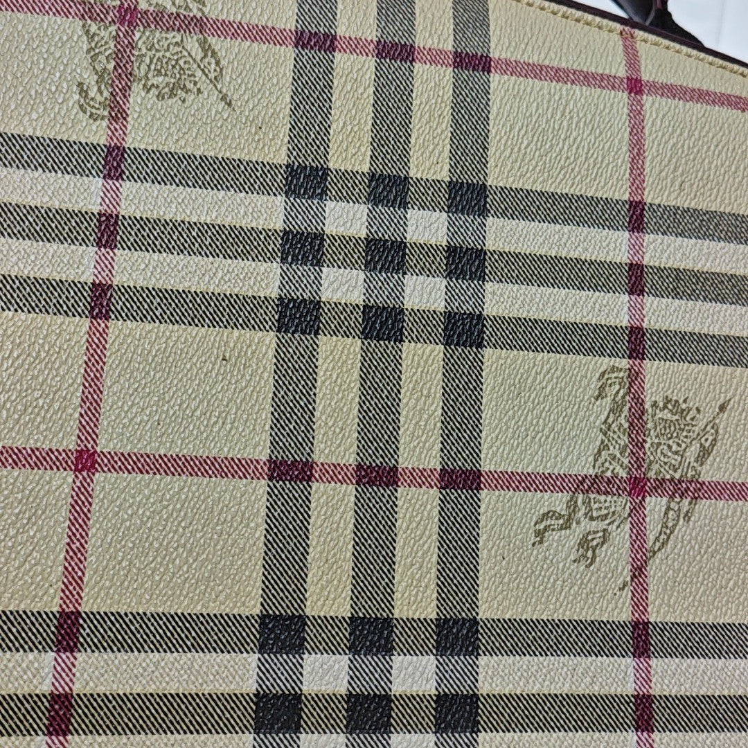 Coated Canvas Tote Bag Beige