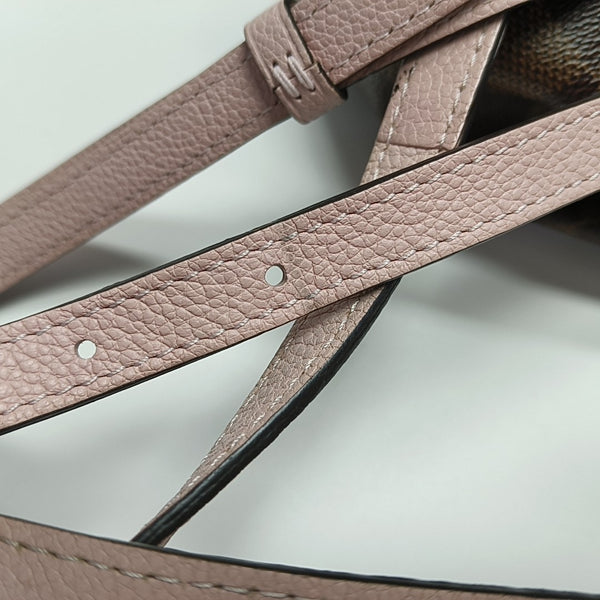 CLAPTON Damier Ebene Coated Canvas Brown