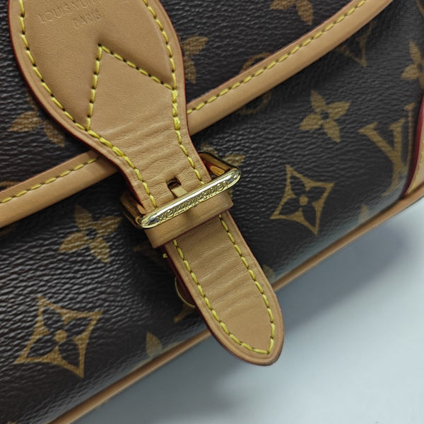 DIANE Monogram Coated Canvas Brown
