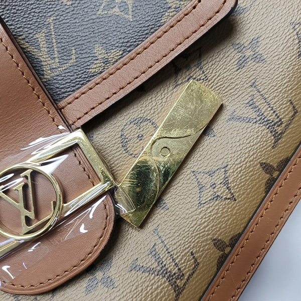 DAUPHINE MM Monogram Coated Canvas Brown