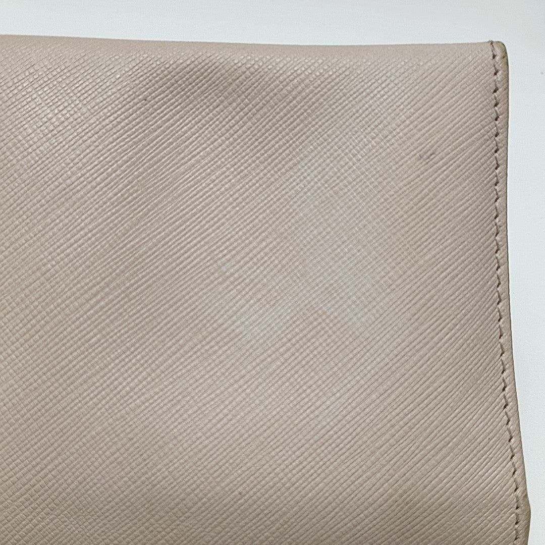 Gancini Calfskin Beige Wallet