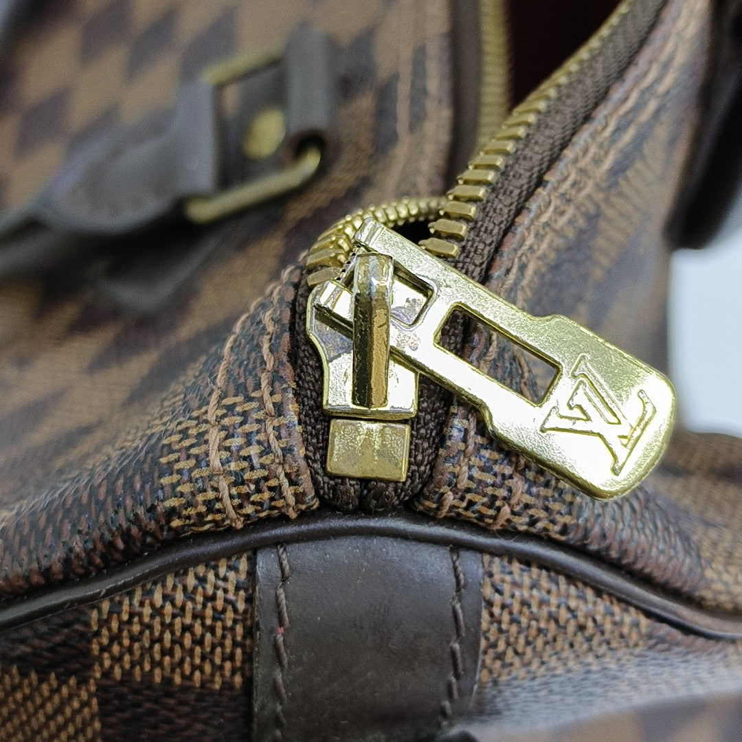 SPEEDY 30 Damier Ebene Coated Canvas Brown