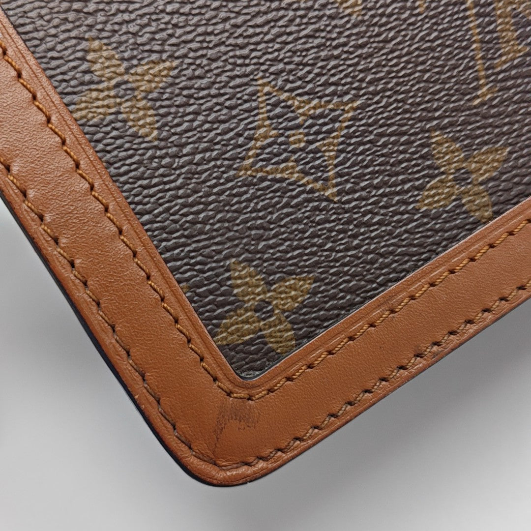 DAUPHINE MM Monogram Coated Canvas Brown