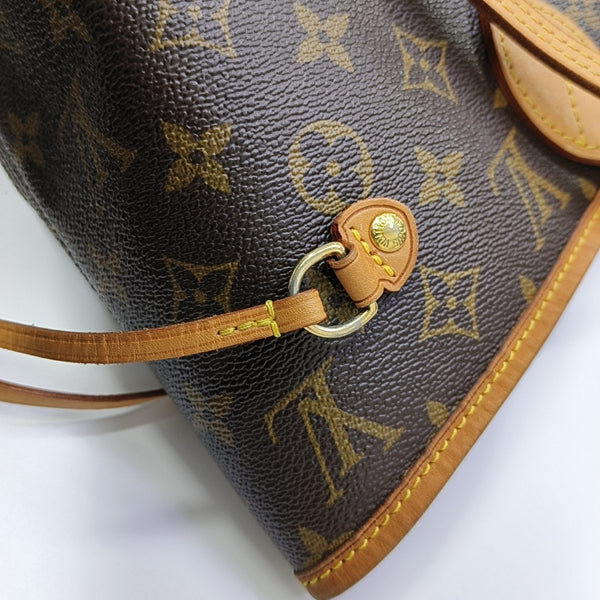 NEVERFULL MM Monogram Coated Canvas Brown
