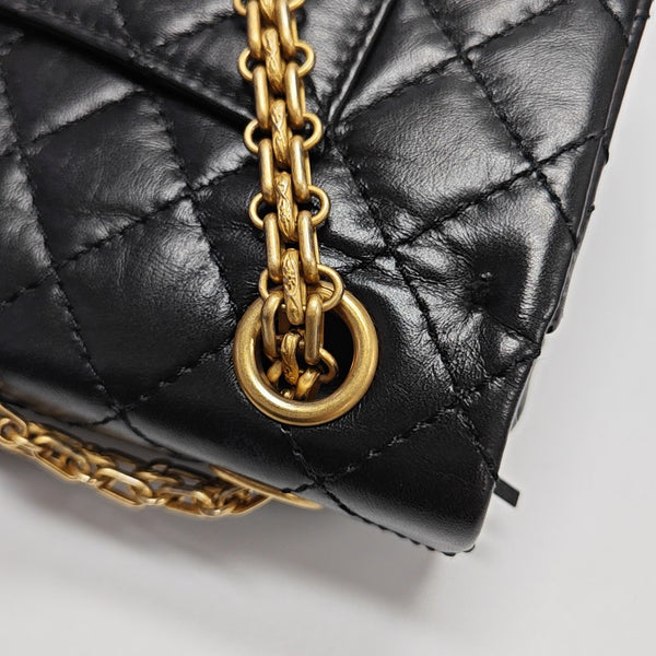2.55 225 (small) Quilted Calfskin Black