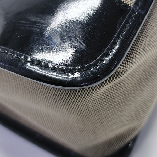 Canvas Top Handle Bag Brown