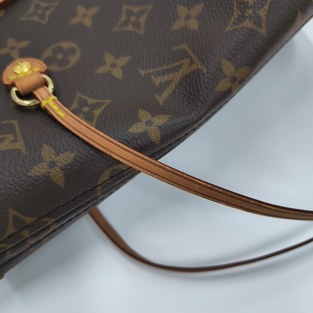 NEVERFULL MM Monogram Coated Canvas Brown