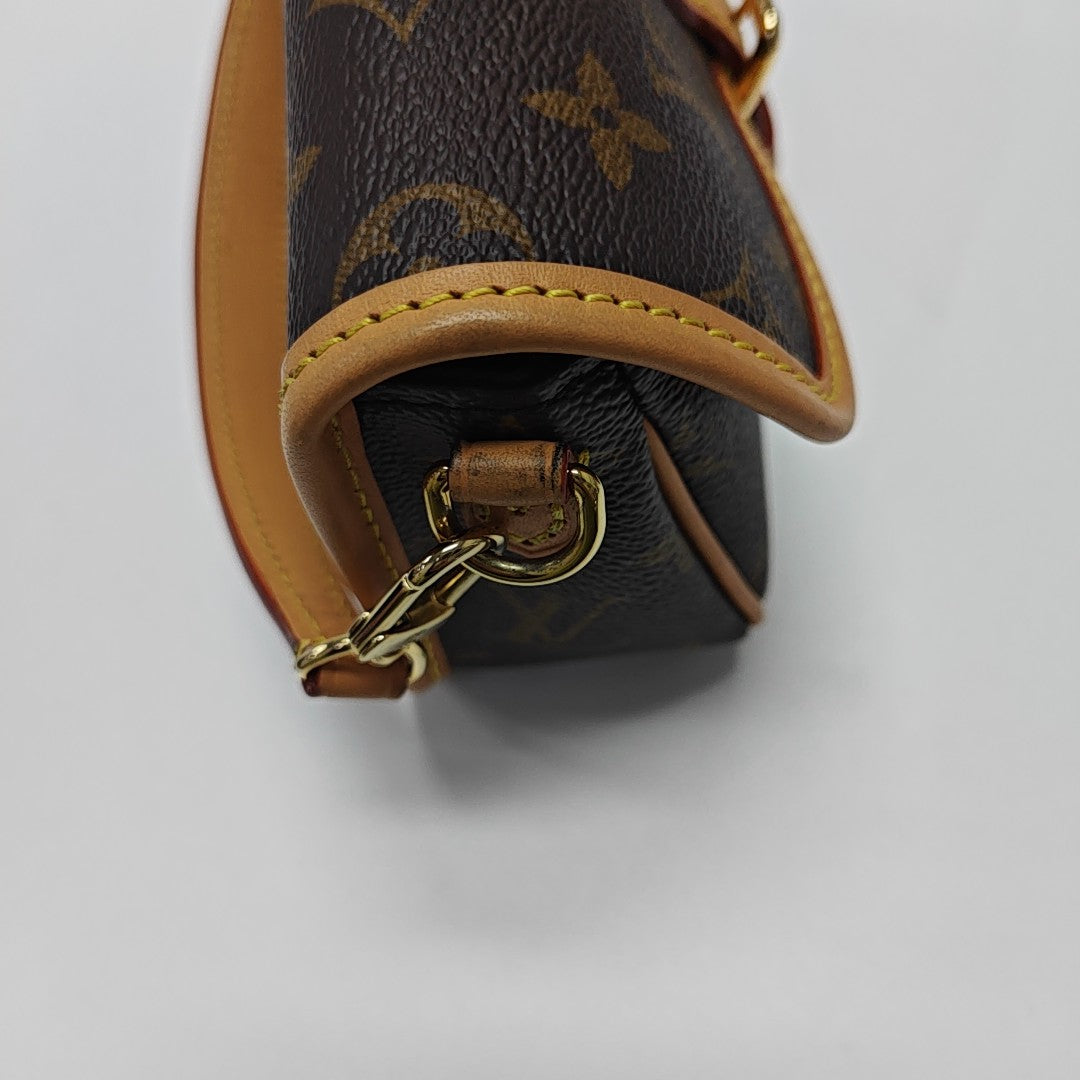 DIANE Nano Monogram Coated Canvas Brown