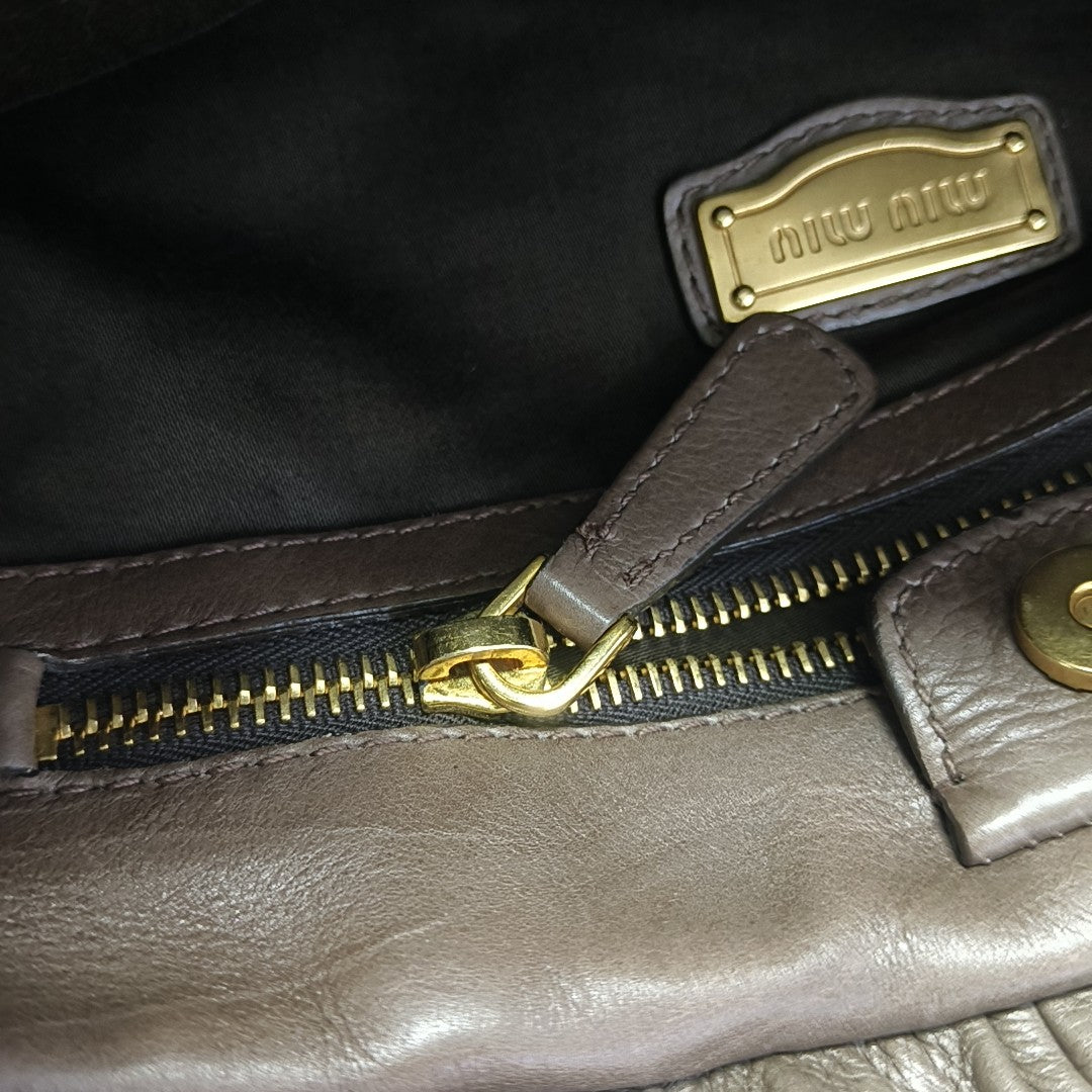 Calfskin Tote Bag Brown