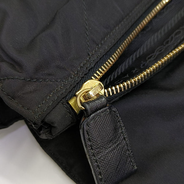 Nylon Quilted Nylon Black