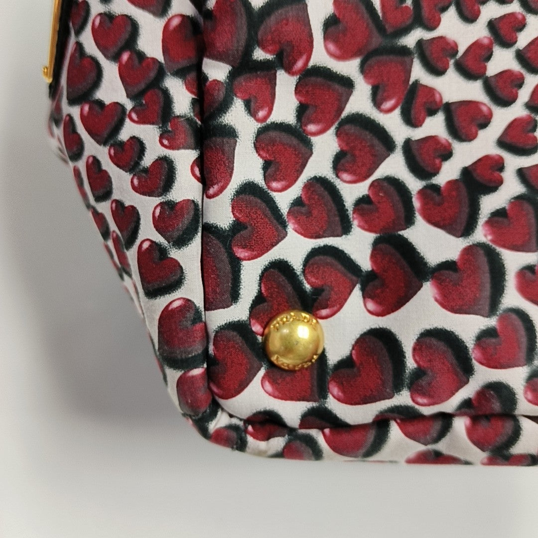 Nylon Tote Bag Red