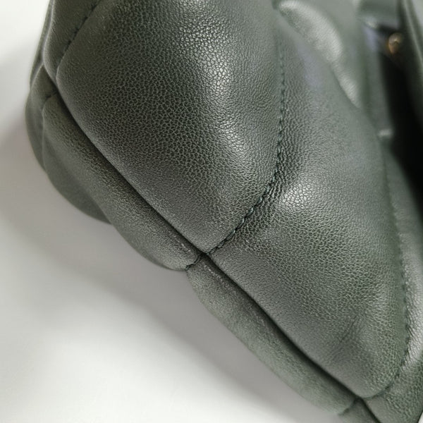 PUFFER Mini Quilted Lambskin Green