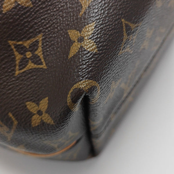 TURENNE Monogram Coated Canvas Brown