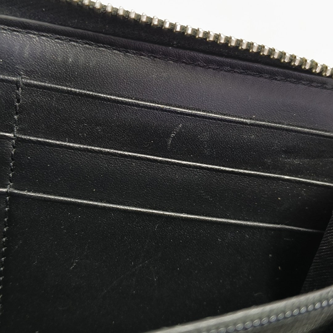 Monogram Coated Canvas Clutch Black