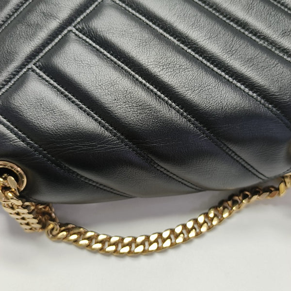 SERPENTI CABOCHON Small Quilted Calfskin Black