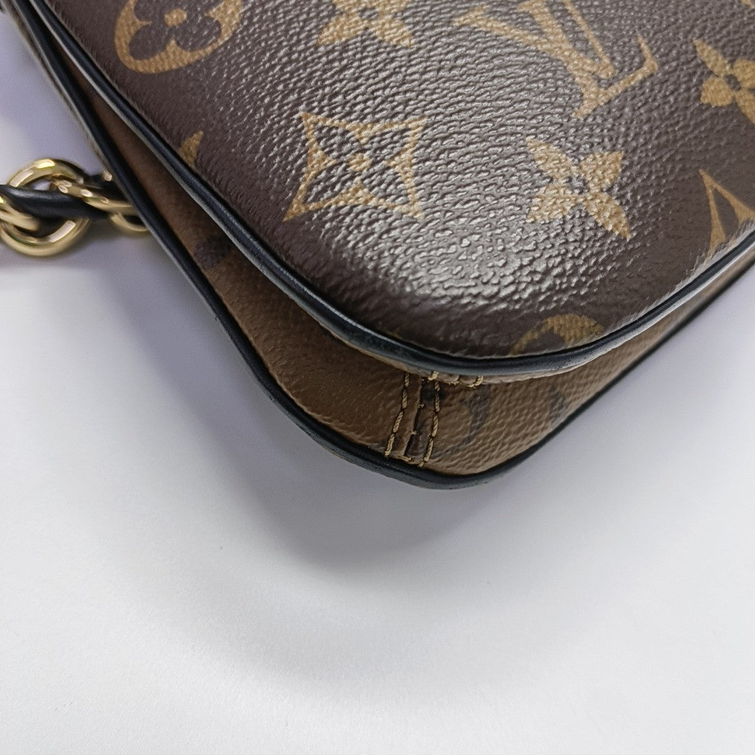 TWINNY Monogram Coated Canvas Brown