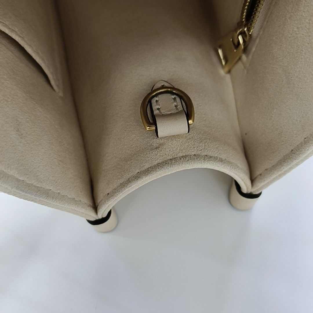 ONTHEGO PM Monogram Calfskin Beige