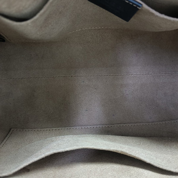 Padlock Small Monogram Coated Canvas Beige