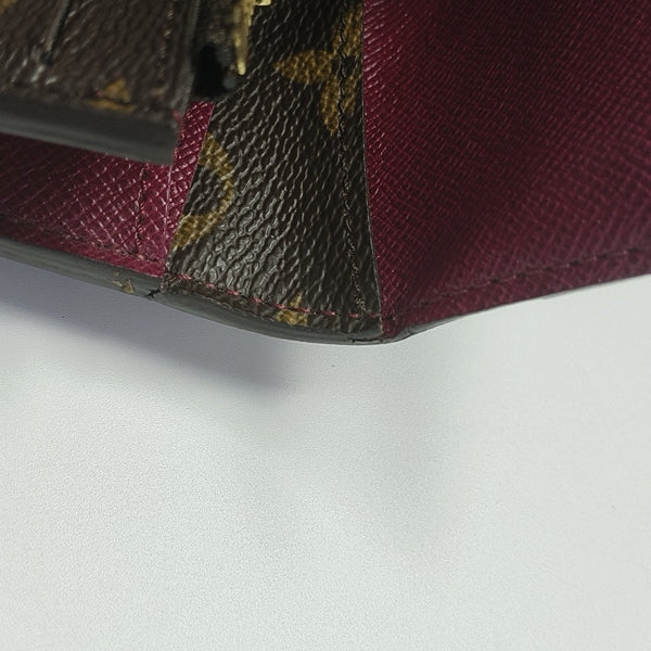 EMILIE Monogram Coated Canvas Brown Wallet