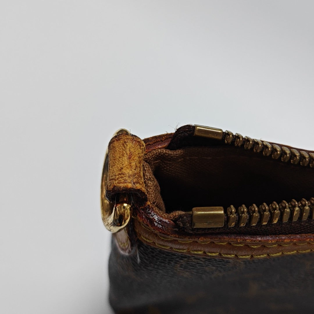 PALERMO PM Monogram Coated Canvas Brown