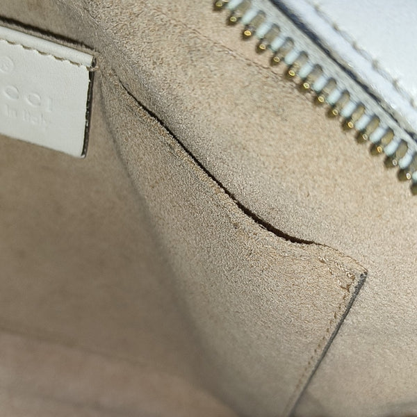 GG Marmont Small Quilted Calfskin White