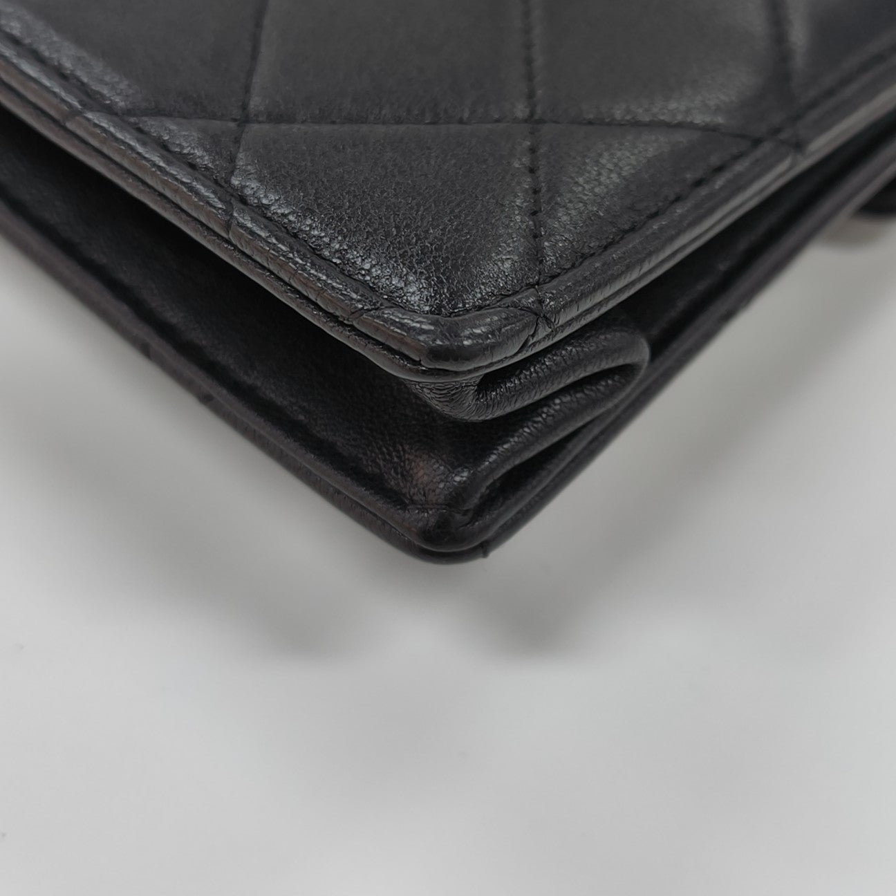 Quilted Calfskin Shoulder Bag Black
