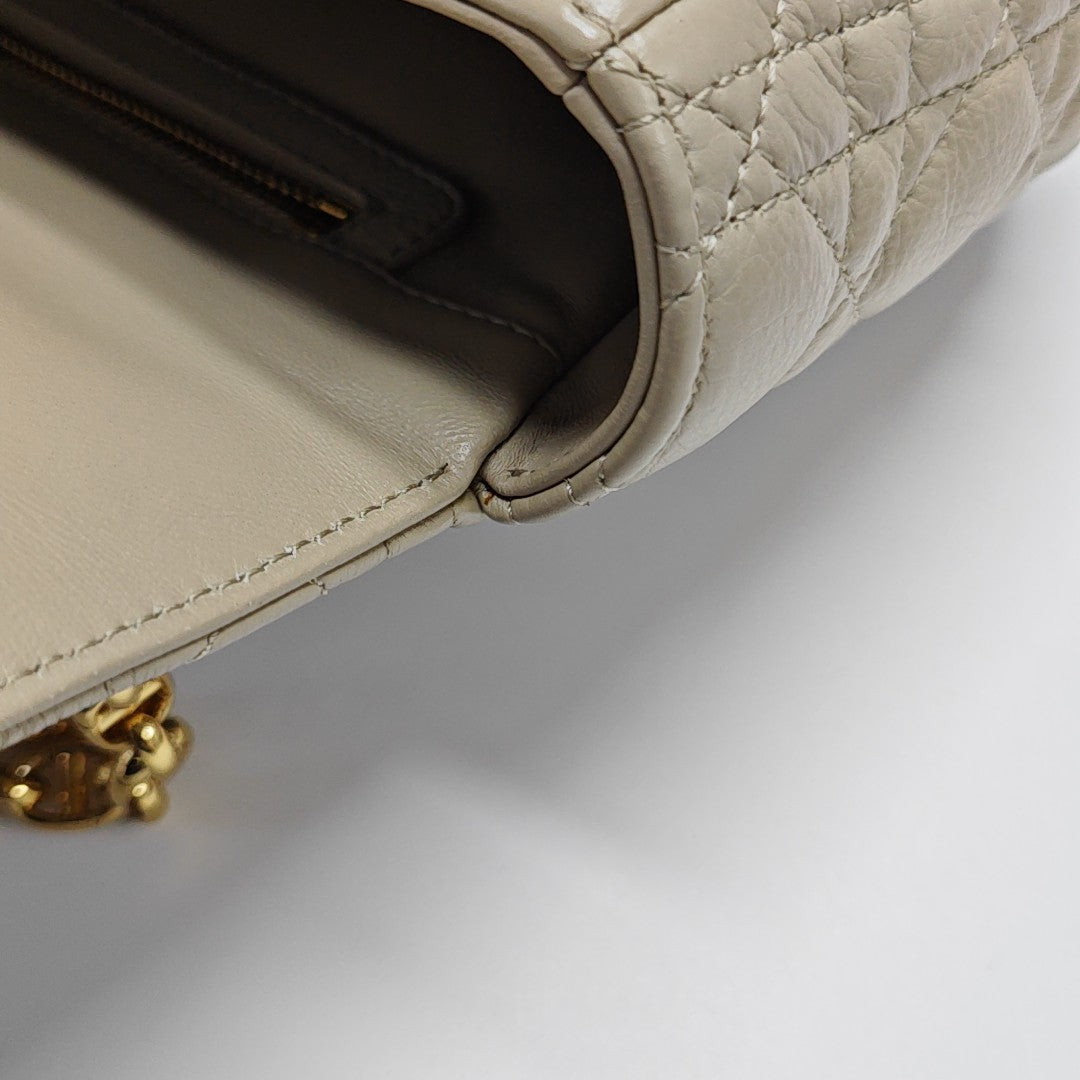 Dior Caro Cannage Calfskin Beige
