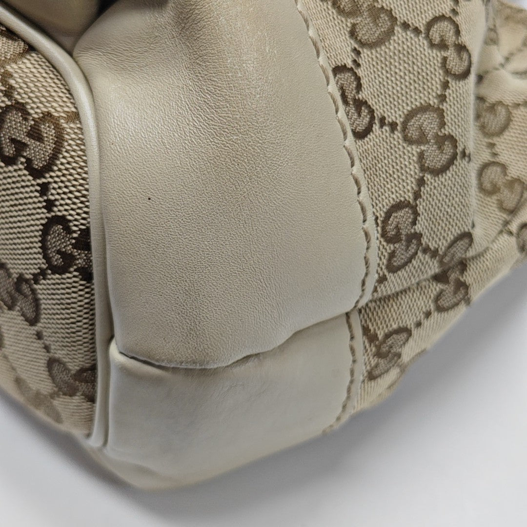 Sukey Monogram Canvas Beige