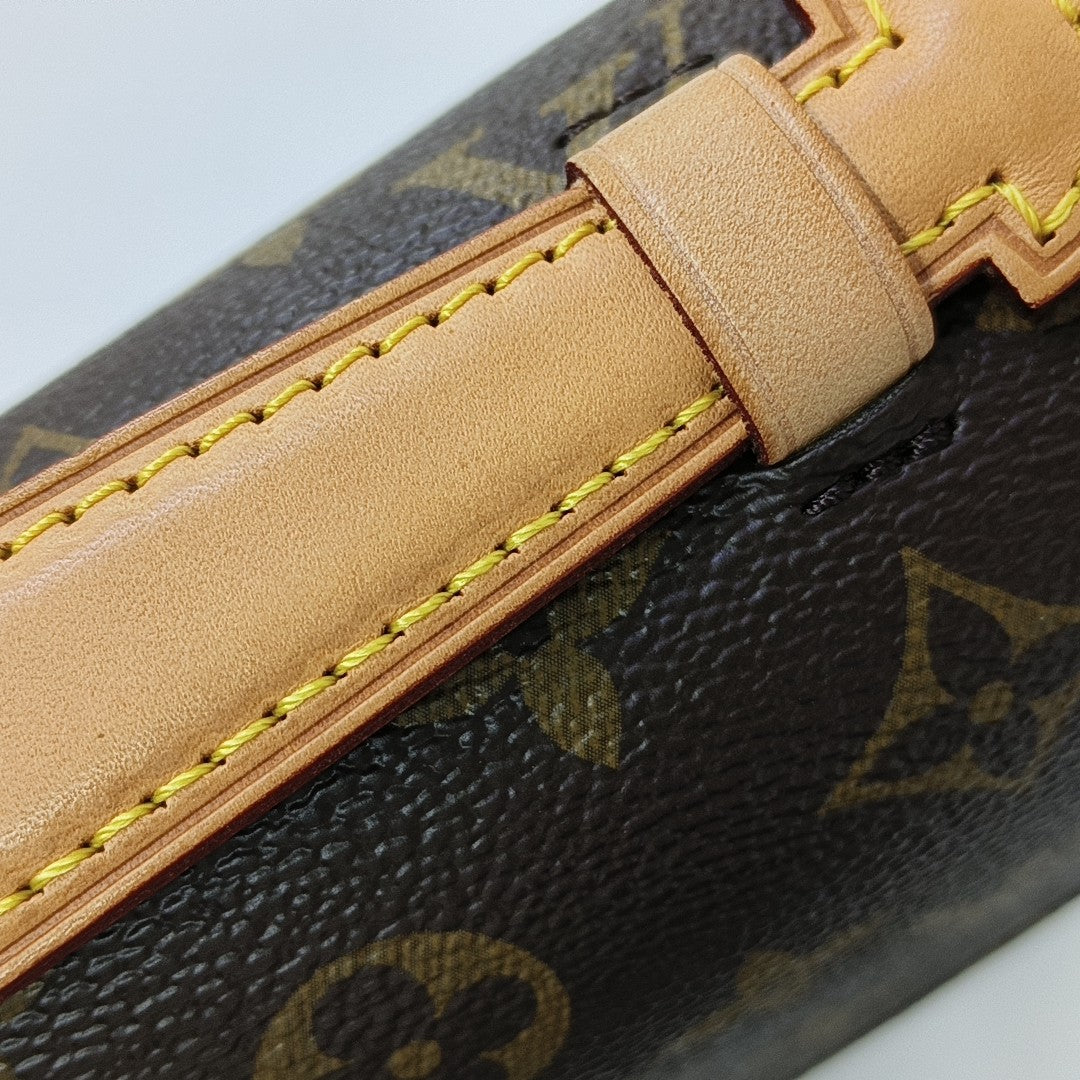 MÉTIS MM Monogram Coated Canvas Brown