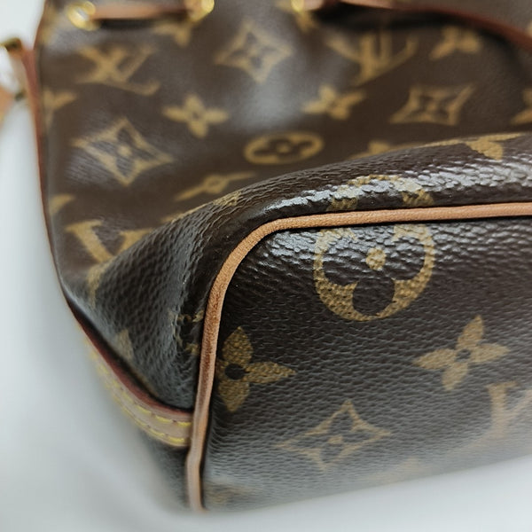 NÉONOÉ Nano Monogram Coated Canvas Brown