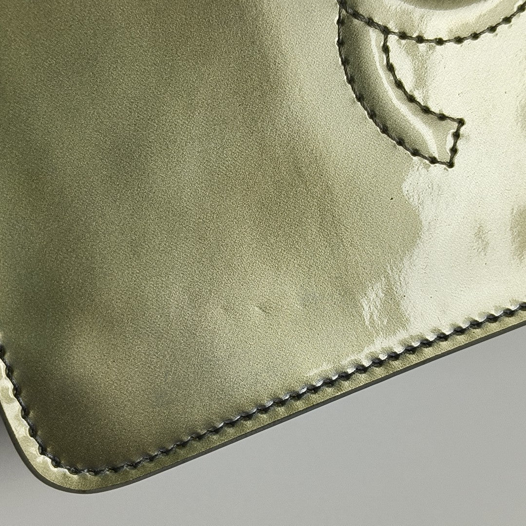 Calfskin Shoulder Bag Silver