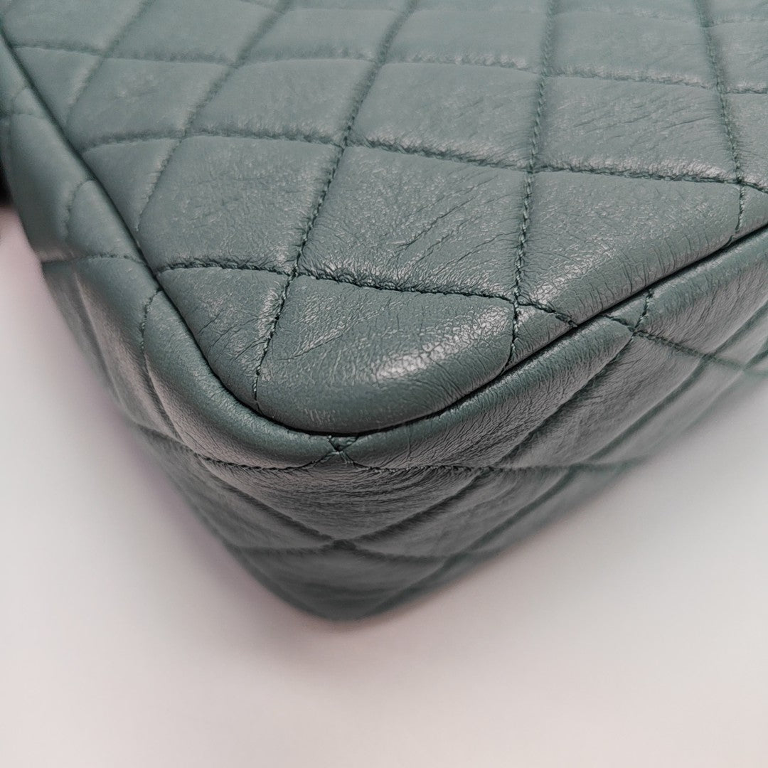 23A HOBO Quilted Lambskin Green