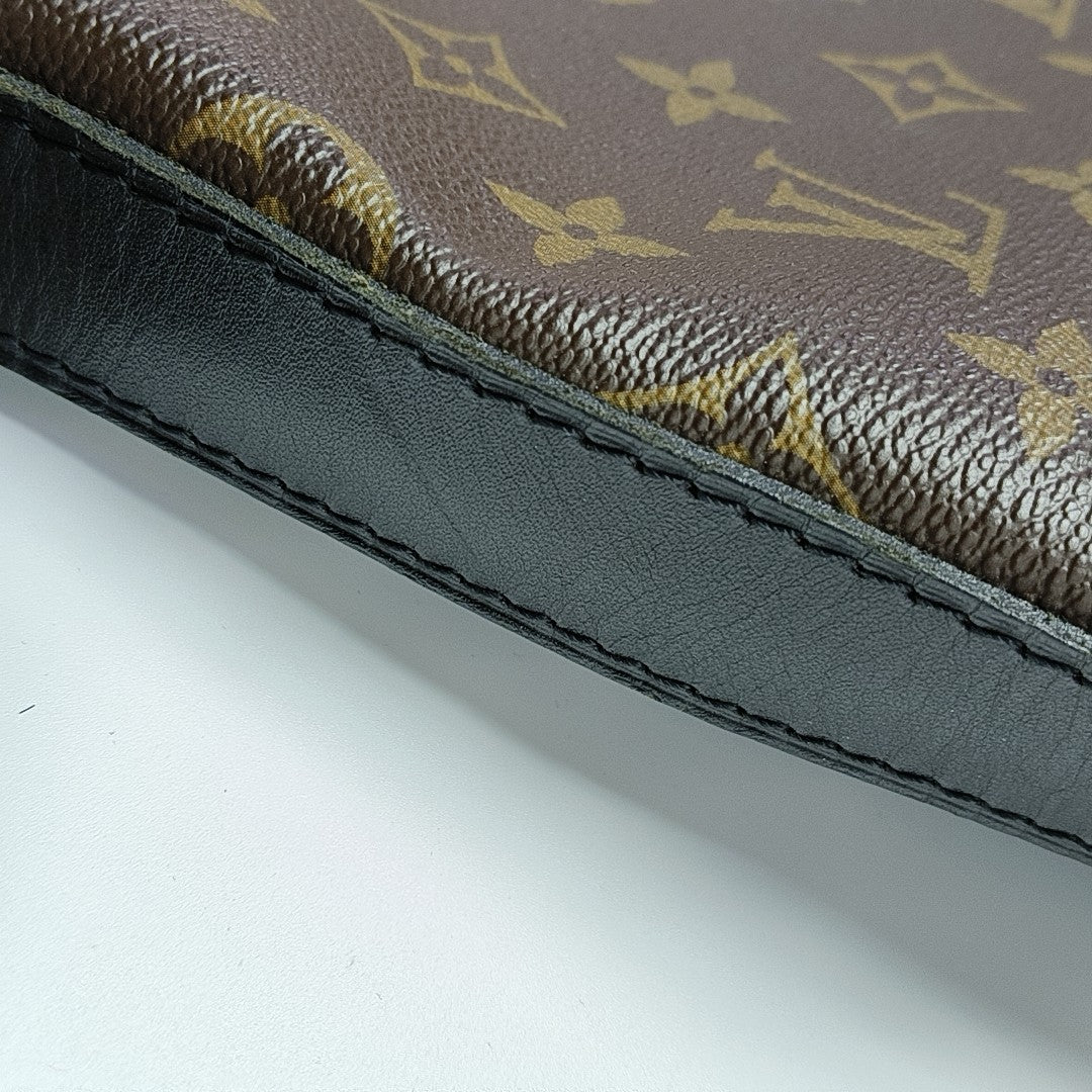 KITAN Monogram Coated Canvas Brown