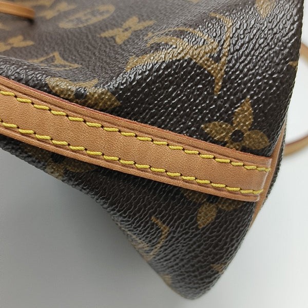 NÉONOÉ Nano Monogram Coated Canvas Brown