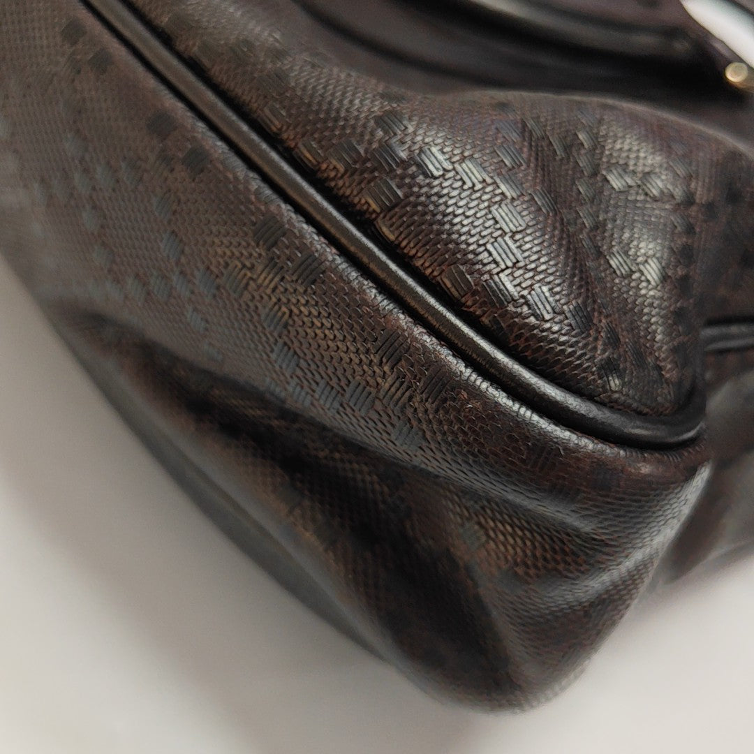 Calfskin Shoulder Bag Brown