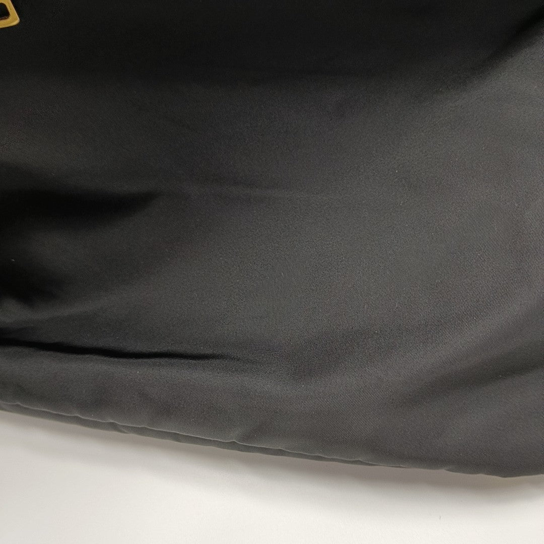 Nylon Shoulder Bag Black