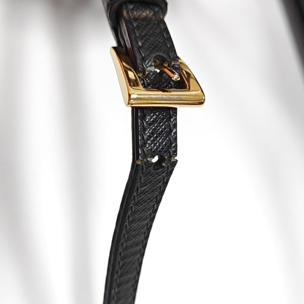 Galleria Super Mini Saffiano Calfskin Black