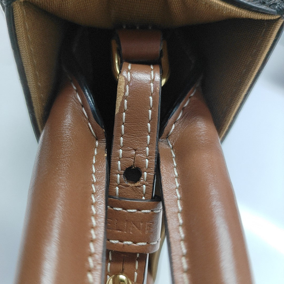 CABAS CELINE Mini Coated Canvas Brown