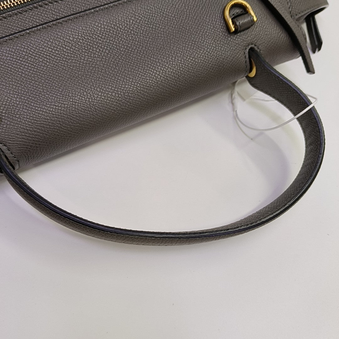 BELT Mini Calfskin Gray