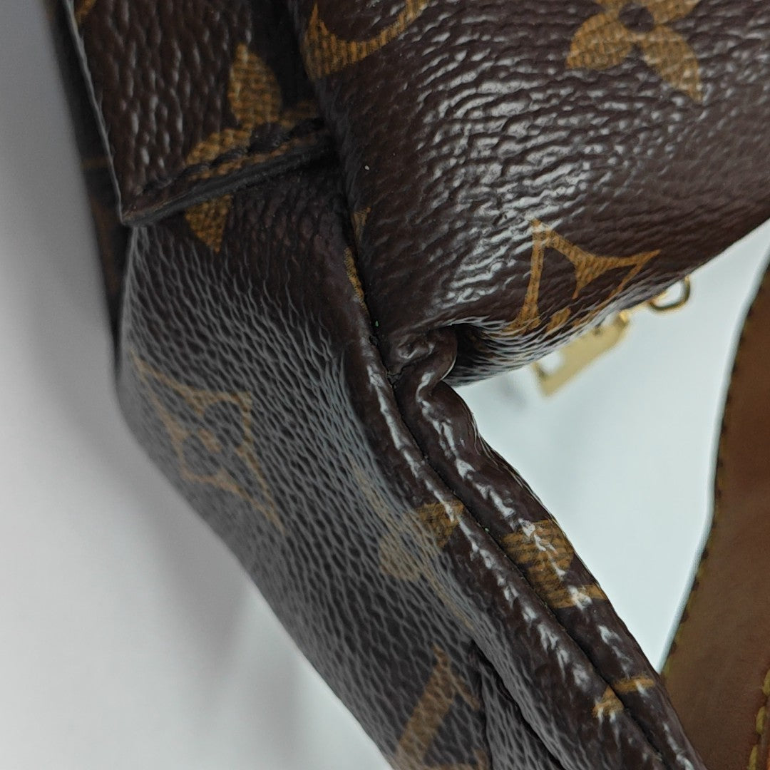 BUMBAG Monogram Coated Canvas Brown