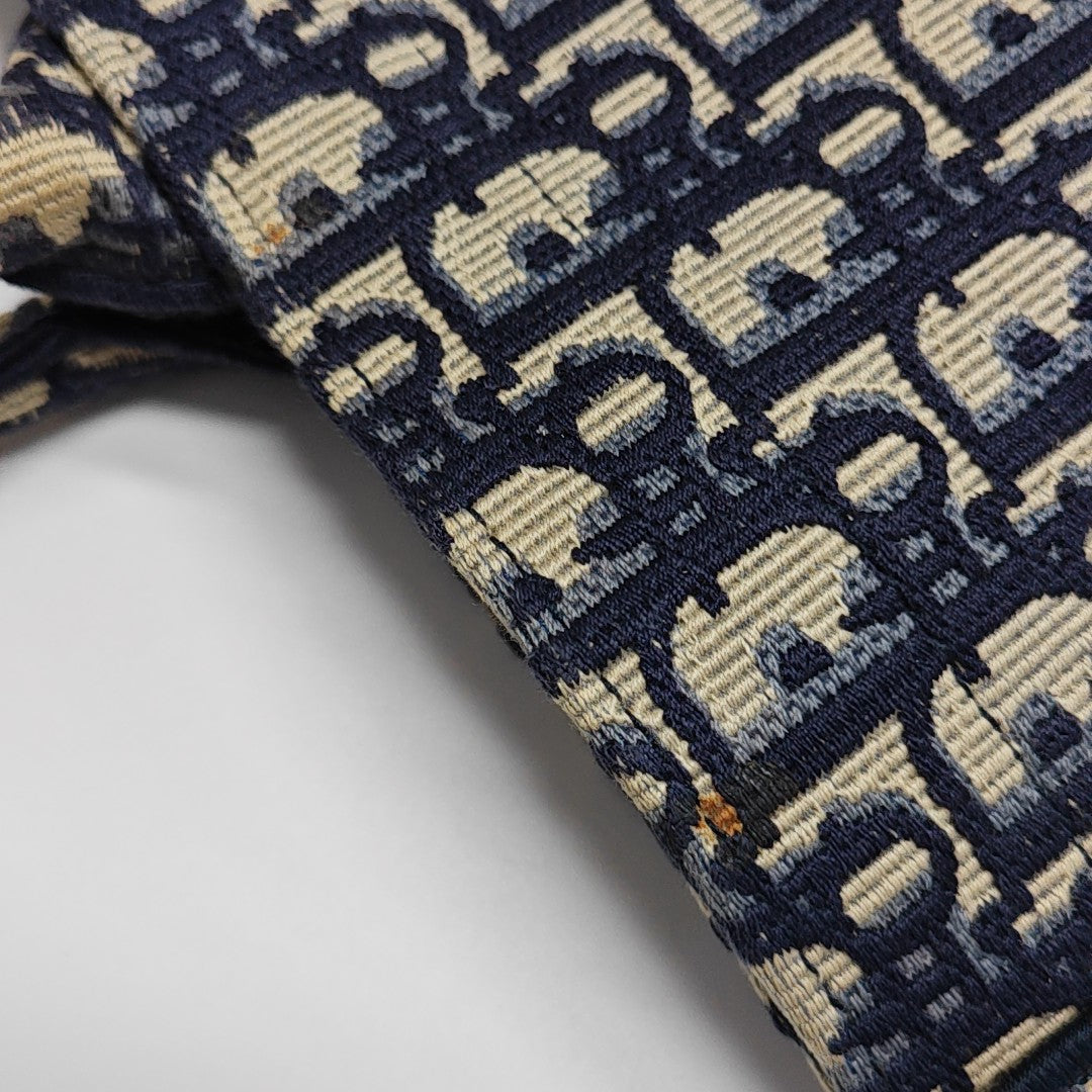 Book Tote Large Oblique Canvas Blue