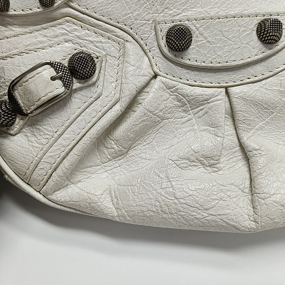 Le Cagole Mini Lambskin White