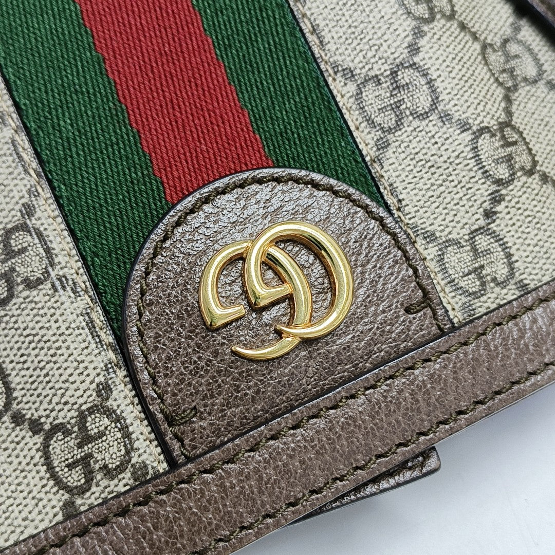 Monogram Coated Canvas Tote Bag Brown