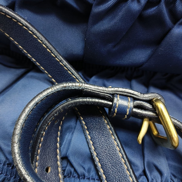 Gaufre Quilted Nylon Blue