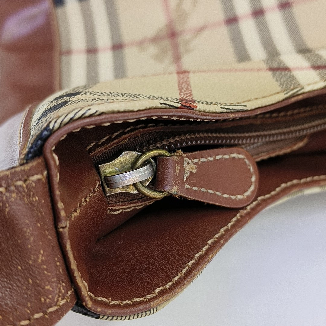 Coated Canvas Tote Bag Beige