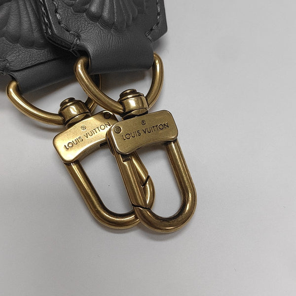 KEEPALL GM Monogram Calfskin Gray
