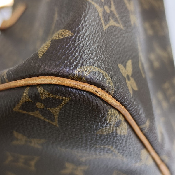 SPEEDY 30 Monogram Coated Canvas Brown