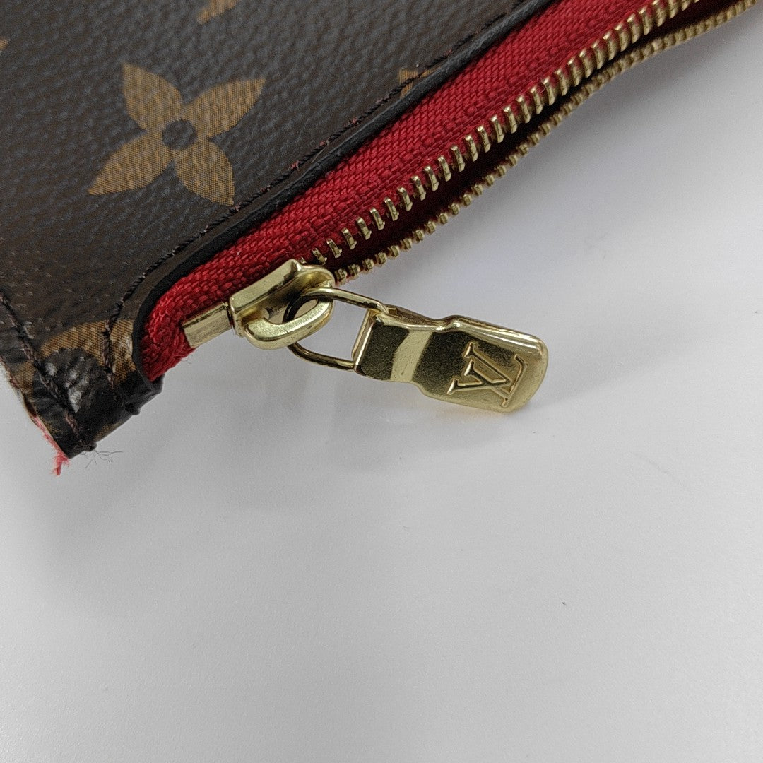 NEVERFULL MM Monogram Coated Canvas Brown