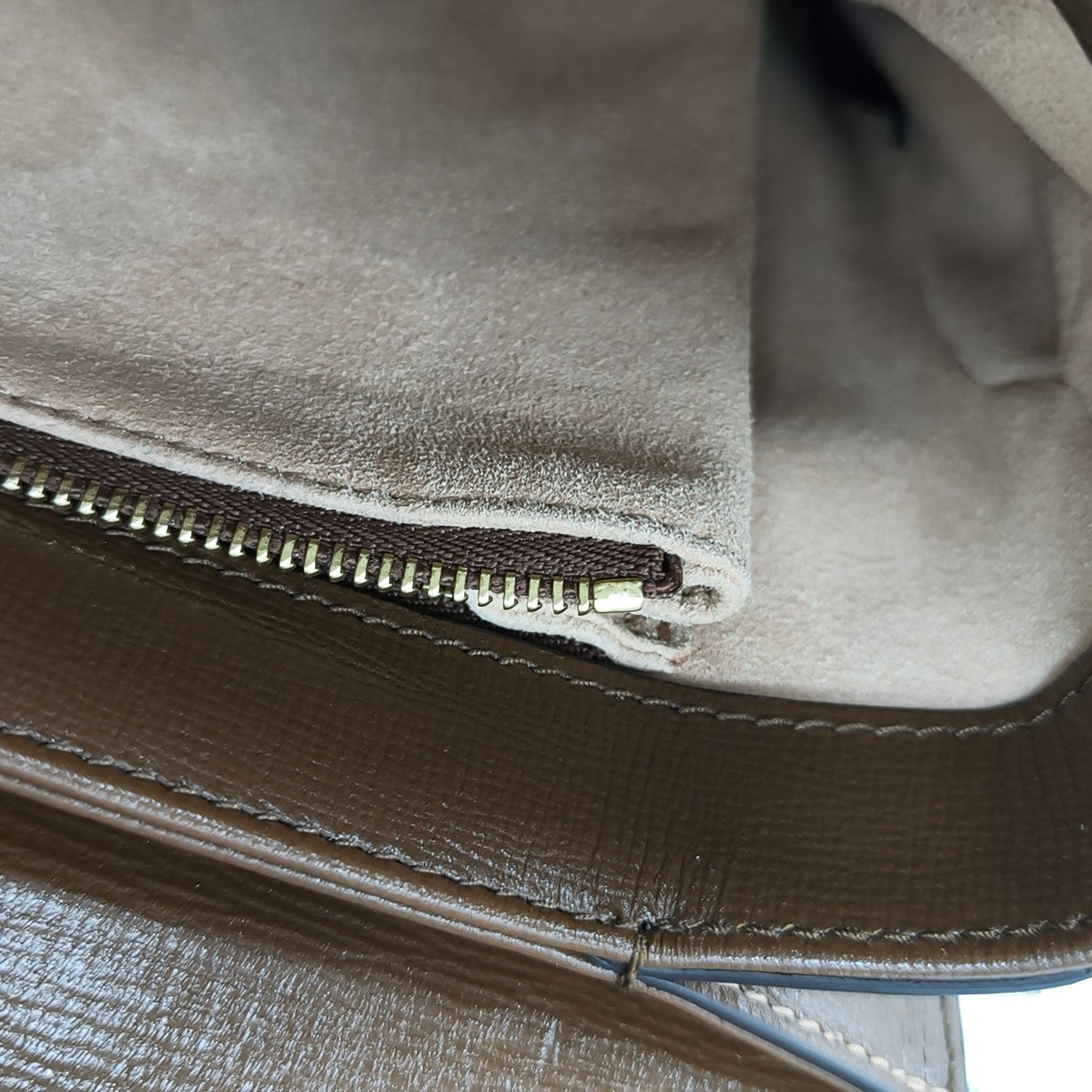 Horsebit 1955 Medium Monogram Coated Canvas Beige