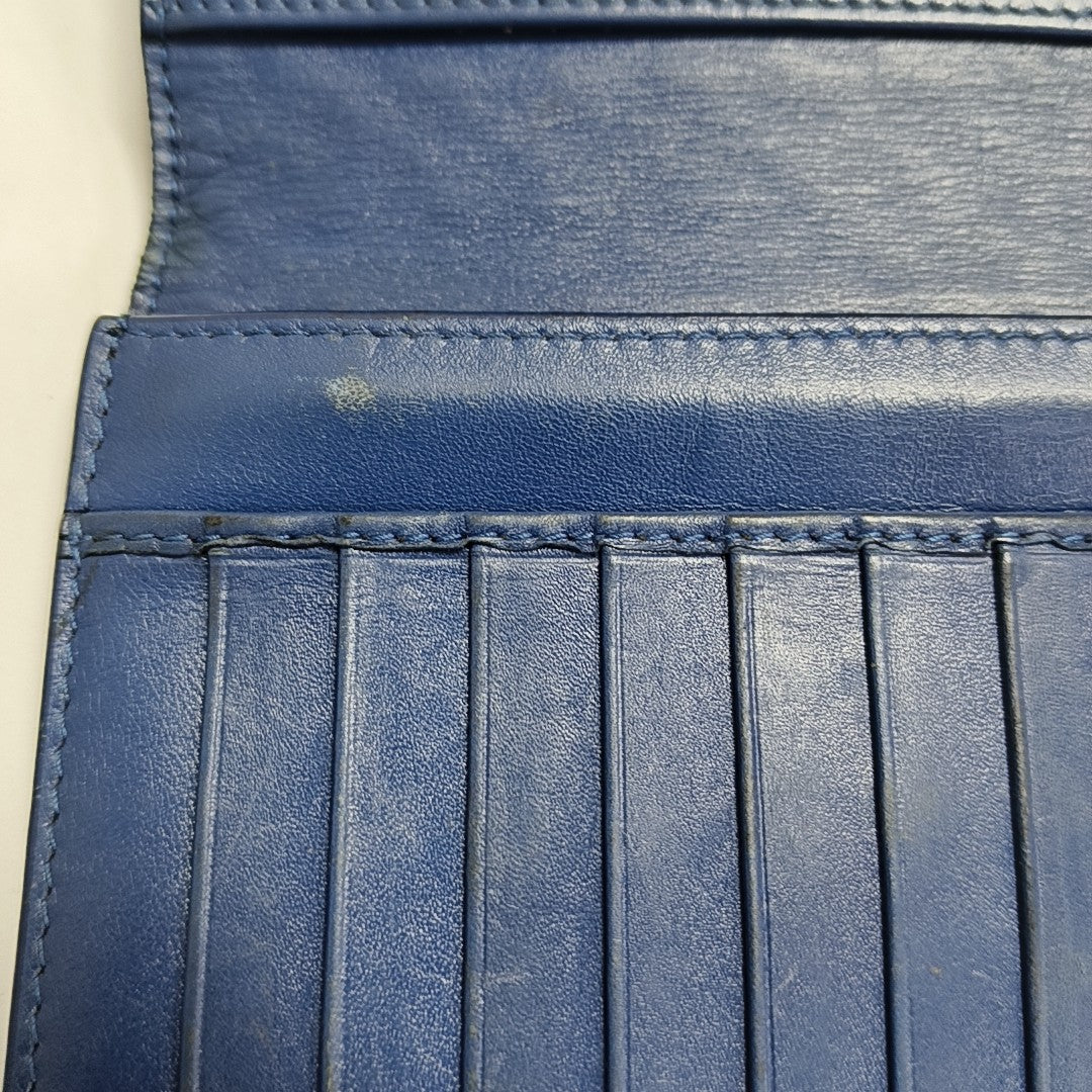 Calfskin Wallet Blue
